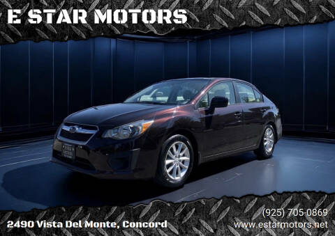 2013 Subaru Impreza for sale at E STAR MOTORS in Concord CA