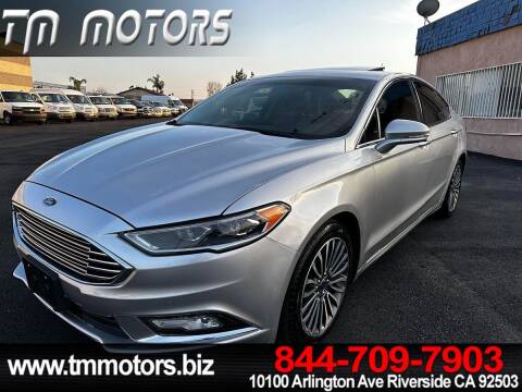 2017 Ford Fusion for sale at TM Motors in Riverside CA
