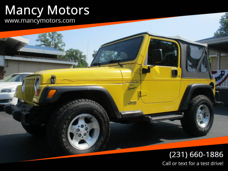 2001 Jeep Wrangler for sale at Mancy Motors - Manton in Manton MI