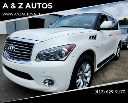 2014 Infiniti QX80 for sale at A & Z AUTOS in Westfield MA