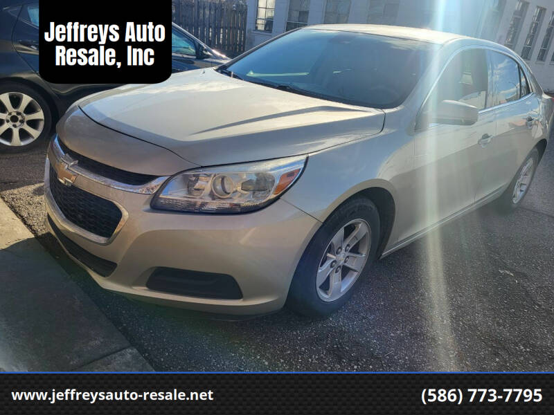 2015 Chevrolet Malibu for sale at Jeffreys Auto Resale, Inc in Clinton Township MI