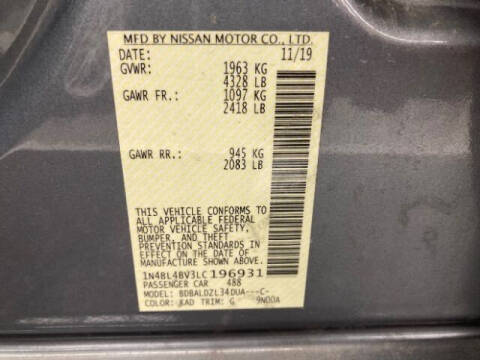 2020 Nissan Altima 2.5 S