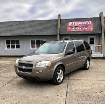 2006 Chevrolet Uplander for sale at Stephen Motor Sales LLC in Caldwell OH