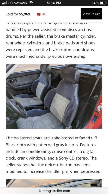 1986 Honda Civic CRX Si