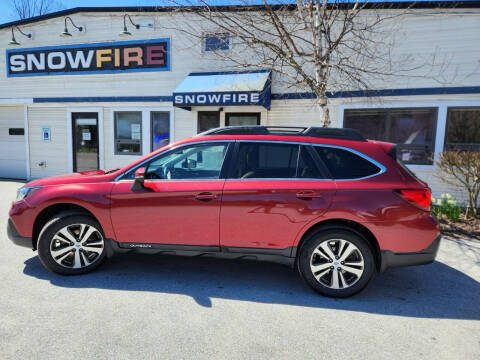 2018 Subaru Outback for sale at Snowfire Auto in Waterbury VT