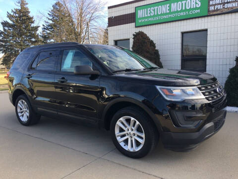 2016 Ford Explorer for sale at MILESTONE MOTORS in Chesterfield MI