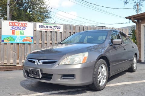 2006 Honda Accord for sale at ALWAYSSOLD123 INC in Fort Lauderdale FL