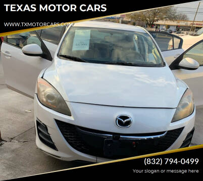 2010 Mazda MAZDA3 for sale at TEXAS MOTOR CARS in Houston TX