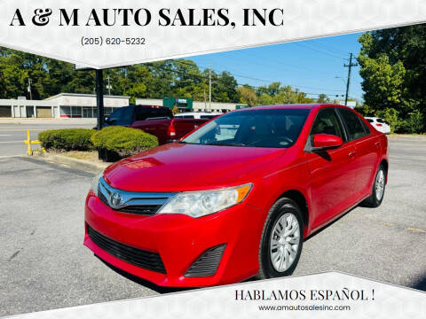 2013 Toyota Camry for sale at A & M Auto Sales, Inc in Alabaster AL