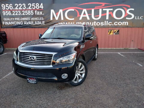 2012 Infiniti QX56 for sale at MC Autos LLC in Pharr TX