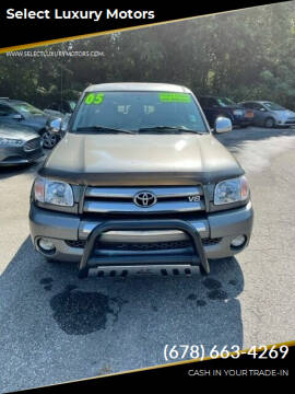 2005 Toyota Tundra for sale at Select Luxury Motors in Cumming GA