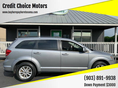 2016 Dodge Journey for sale at Credit Choice Motors in Sherman TX