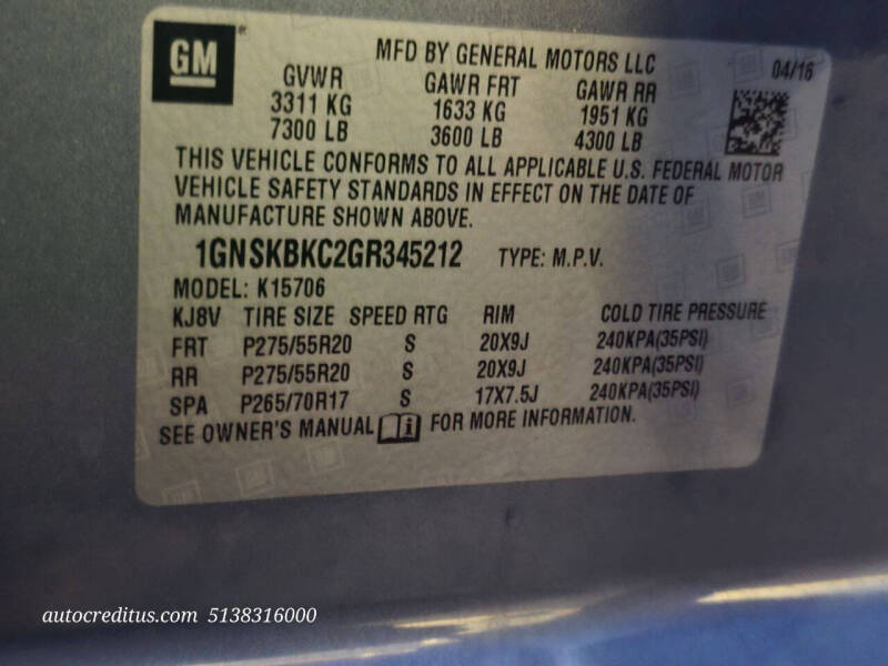 2016 Chevrolet Tahoe LT