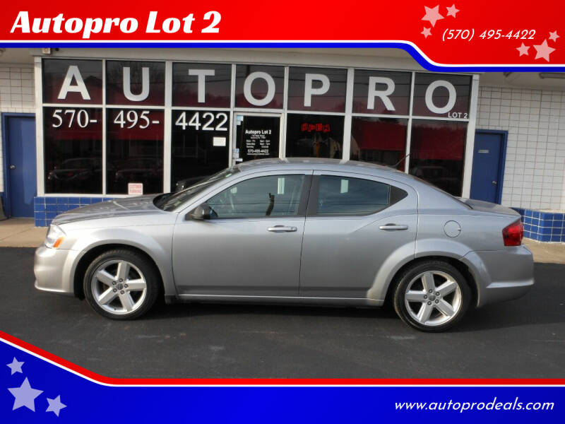 2013 Dodge Avenger for sale at Autopro Lot 2 in Sunbury PA