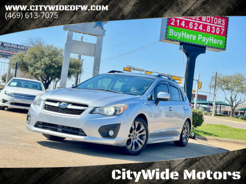 2014 Subaru Impreza for sale at CityWide Motors in Garland TX