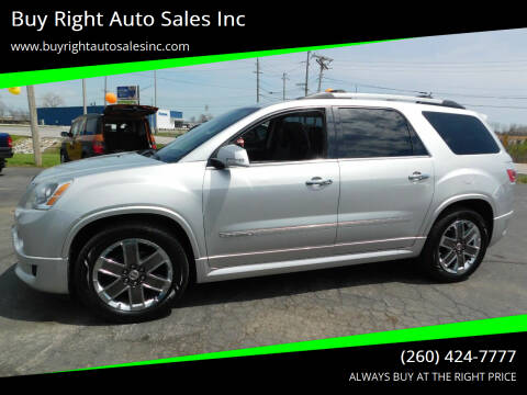2012 GMC Acadia for sale at Buy Right Auto Sales Inc in Fort Wayne IN