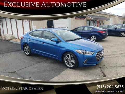 2017 Hyundai Elantra for sale at Exclusive Automotive in West Chester OH