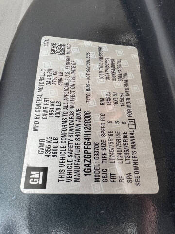 2017 Chevrolet Express LT 3500