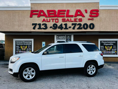 2016 GMC Acadia for sale at Fabela's Auto Sales Inc. in South Houston TX