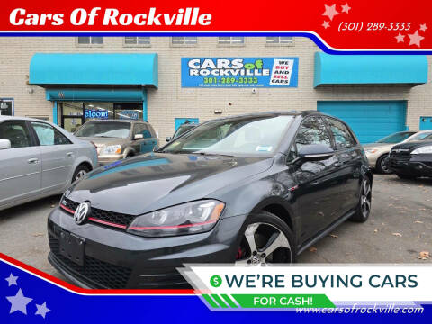 2016 Volkswagen Golf GTI for sale at Cars Of Rockville in Rockville MD