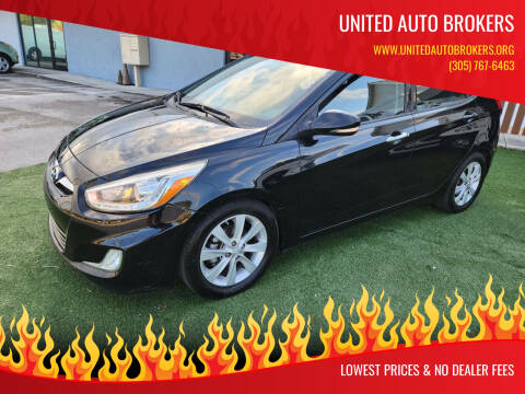 2014 Hyundai Accent for sale at UNITED AUTO BROKERS in Hollywood FL