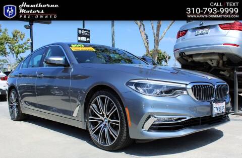 2017 BMW 5 Series for sale at Hawthorne Motors Pre-Owned in Lawndale CA