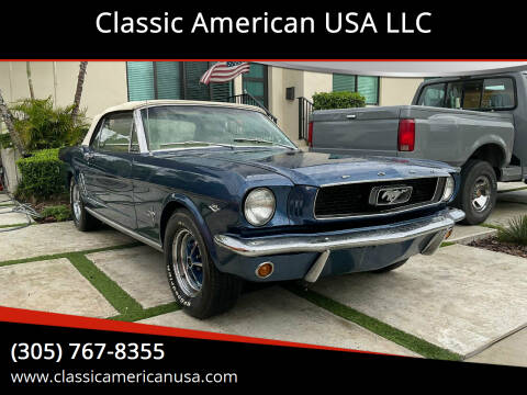 1966 Ford Mustang for sale at Classic American USA LLC in Miami FL