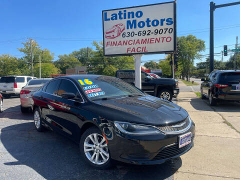 2016 Chrysler 200 for sale at Latino Motors in Aurora IL