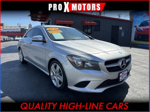2016 Mercedes-Benz CLA for sale at Pro X Motors in South Gate CA