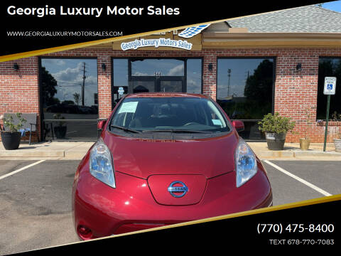 2014 Nissan LEAF for sale at Georgia Luxury Motor Sales in Cumming GA