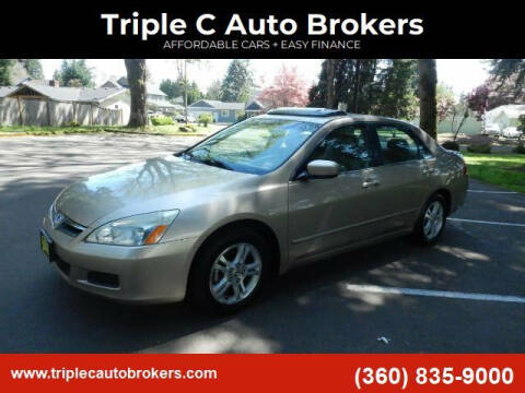 2006 Honda Accord for sale at Triple C Auto Brokers in Washougal WA