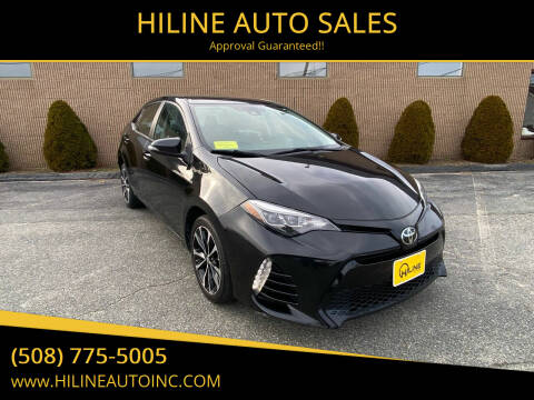2017 Toyota Corolla for sale at HILINE AUTO SALES in Hyannis MA