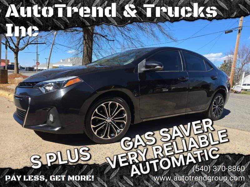 2015 Toyota Corolla S Plus