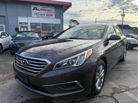 2016 Hyundai Sonata for sale at AutoPro Virginia LLC in Virginia Beach VA