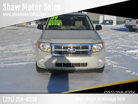 2009 Ford Escape for sale at Shaw Motor Sales in Kalkaska MI