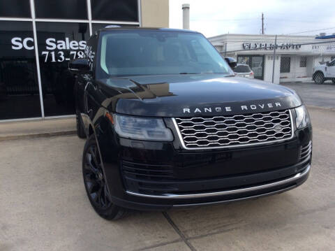 2019 Land Rover Range Rover for sale at SC SALES INC in Houston TX