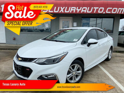 2017 Chevrolet Cruze for sale at Texas Luxury Auto in Cedar Hill TX