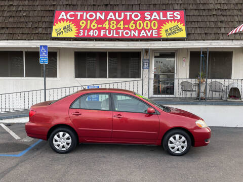 2006 Toyota Corolla for sale at Action Auto Sales in Sacramento CA