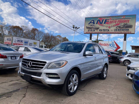 2014 Mercedes-Benz M-Class for sale at ANF AUTO FINANCE in Houston TX