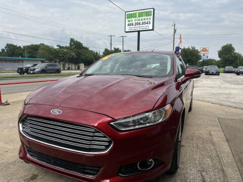 2016 Ford Fusion for sale at Shock Motors in Garland TX