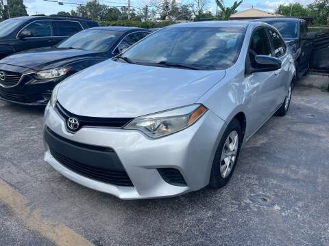 2014 Toyota Corolla for sale at America Auto Wholesale Inc in Miami FL