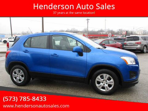 2015 Chevrolet Trax for sale at Henderson Auto Sales in Poplar Bluff MO