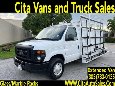 2014 FORD ECONOLINE E250 EXTENDED *GLASS RACK*CARGO VAN for sale at Cita Auto Sales in Medley FL