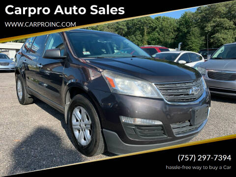 2013 Chevrolet Traverse for sale at Carpro Auto Sales in Chesapeake VA