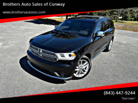 2015 Dodge Durango for sale at Brothers Auto Sales of Conway in Conway SC