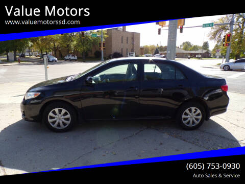 2009 Toyota Corolla for sale at Value Motors in Watertown SD