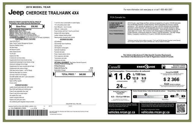 2019 Jeep Cherokee Trailhawk