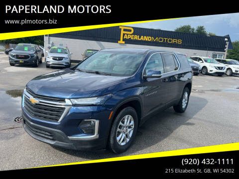 2022 Chevrolet Traverse for sale at PAPERLAND MOTORS in Green Bay WI