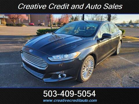 2013 Ford Fusion for sale at Creative Credit & Auto Sales in Salem OR