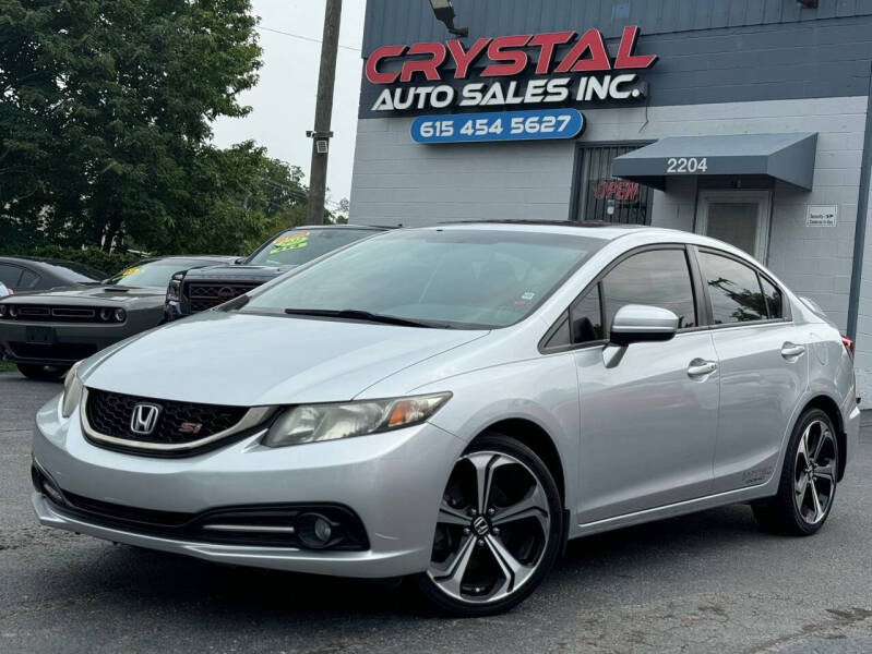 2015 Honda Civic for sale at Crystal Auto Sales Inc in Nashville TN